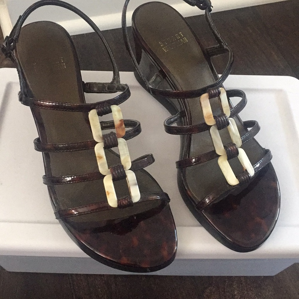 Stuart Weitzman Tortoise Sandals - image 1